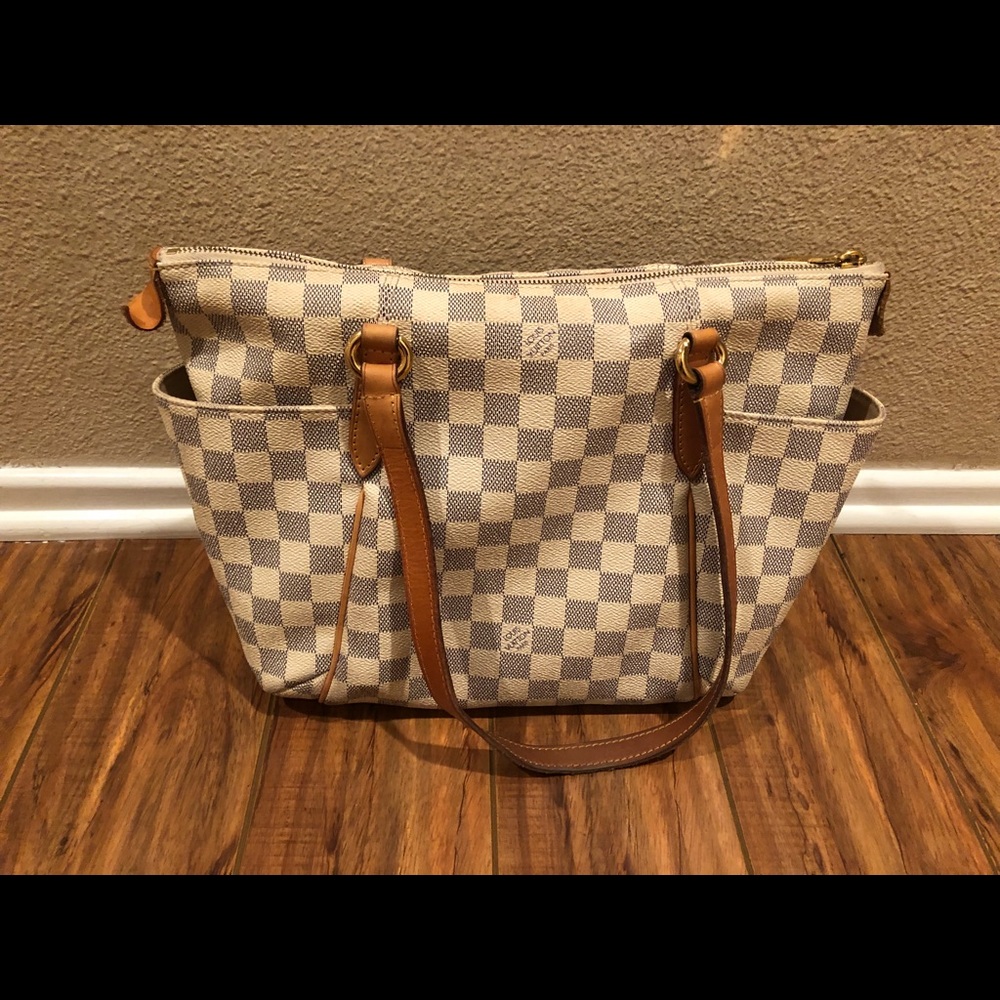 Louis Vuitton Totally Damier Azur PM White satchel
